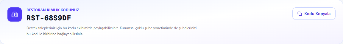 Gösterge panelinin üst kartları