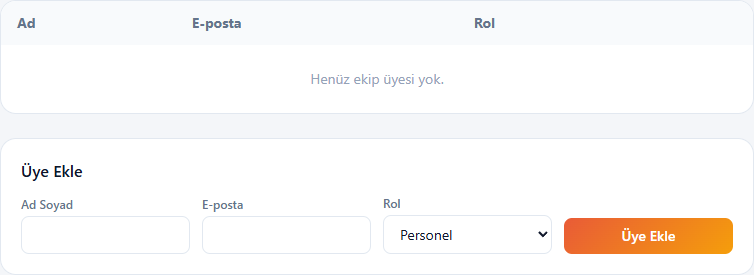 Add team member form